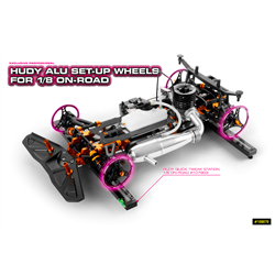 Alu Set-Up Wheel for 1/8 on-Road (4)