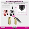 Alu Bullet Plug Black & Red With 5mm Golden Bullets - Set