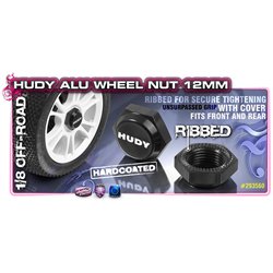 Alu Wheel Nut With Cover - Ribbed (2)
