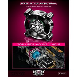 Fan 30mm Top/Side Mount 4 Hole