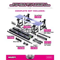 Set-up Station & Set-up Tools + Bag for 1/10 Touring Cars