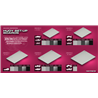 Flat Set-Up Board 1/8 On-Road-Lightweight-Dark Grey