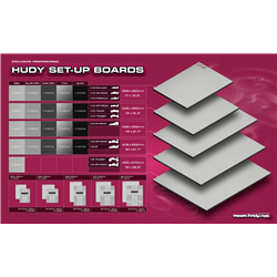 Flat Set-Up Board 1/8 On-Road-Lightweight-Dark Grey
