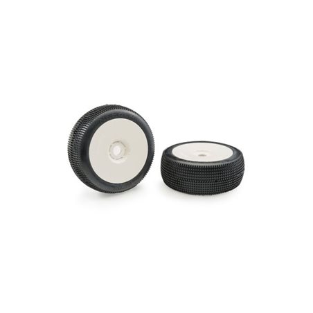 Matrix Nebula Super Soft 1:8 Buggy Pre-glued White Wheels (2)