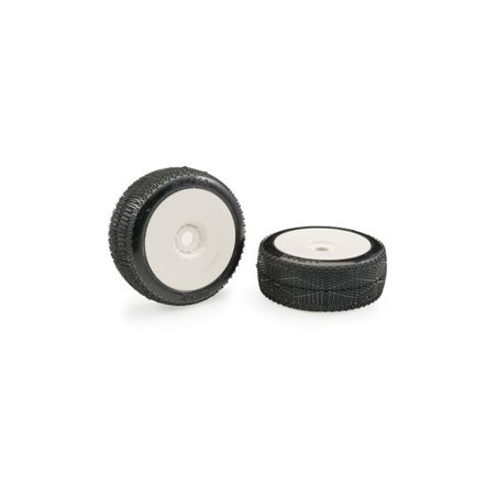 Matrix Nova Clay Soft 1:8 Buggy Pre-glued White Wheels (2)