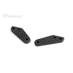 Sparko F8 Carbon Fiber Steering Knuckle Plate(RL) 3.0mm (2pcs)