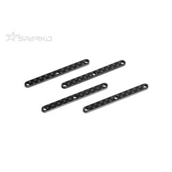 Sparko F8 Carbon Fiber Front Upper Arm Inserts (RL) 2.0mm (4pcs)