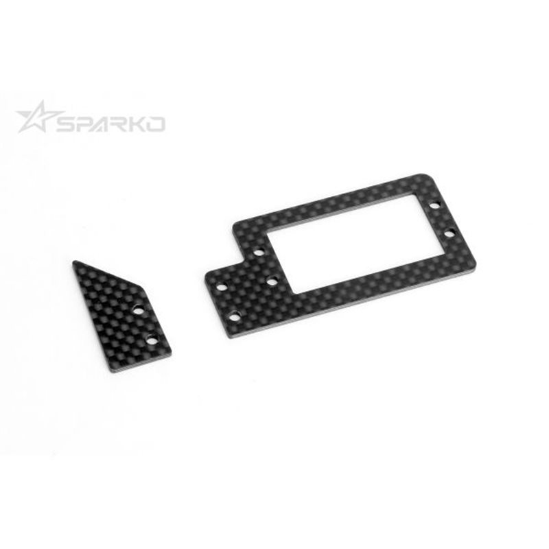 Sparko F8 Carbone servo plate