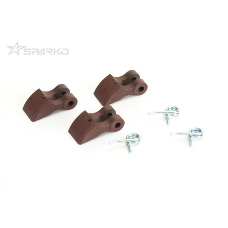 Sparko F8 Aluminum Clutch Shoes & 1.0mm Spring (3pcs)