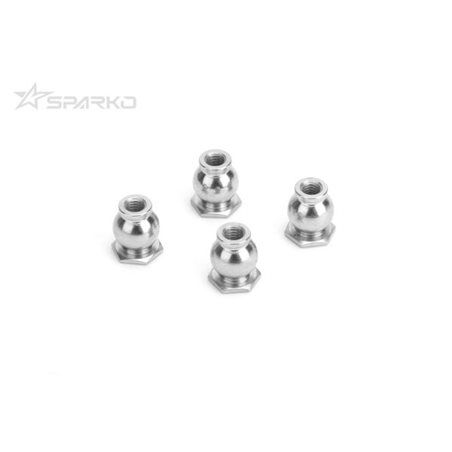 Sparko F8 Rear Upper Arm Ball Stud 7.0mm Hex (4pcs)