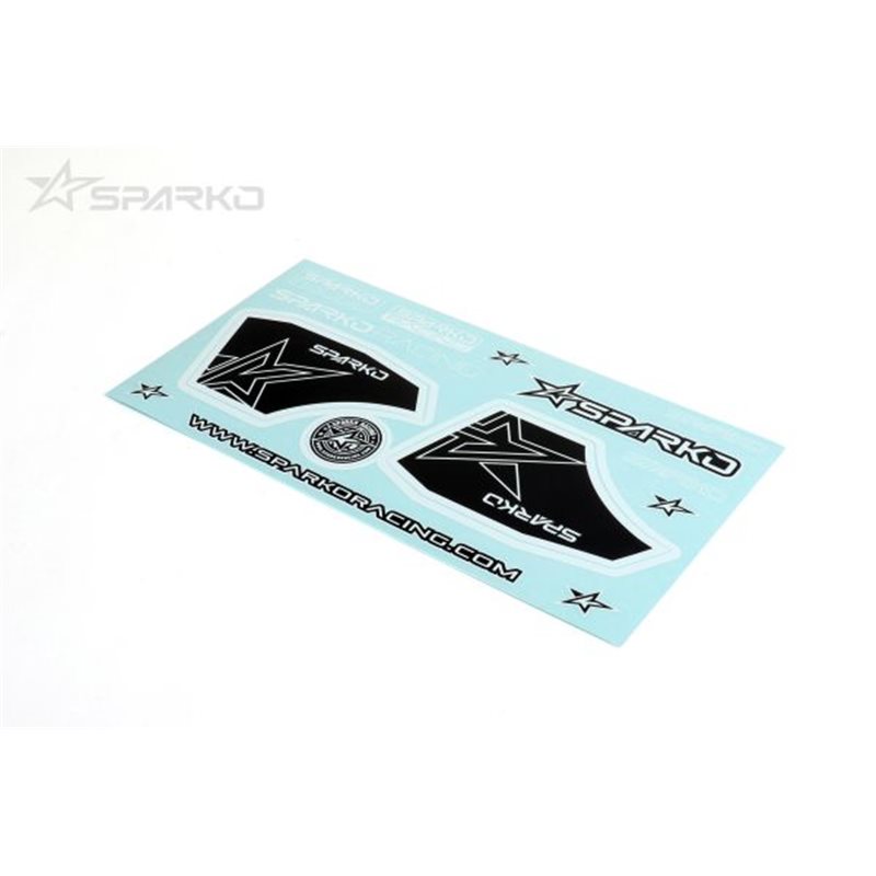 Sparko F8 Wing Sticker-Black and White