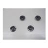 Serrated Large Diameter 1:10 Aluminium Wheel Nuts (4) Black