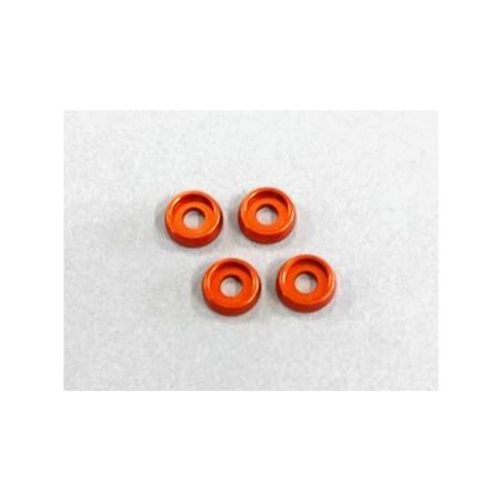 M3 Flat Head Washer (4) Orange