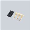Servo Connector Plug Set  (Black / Gold Plated)