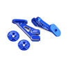 JConcepts - RC10B5M, aluminum wing mounts - blue