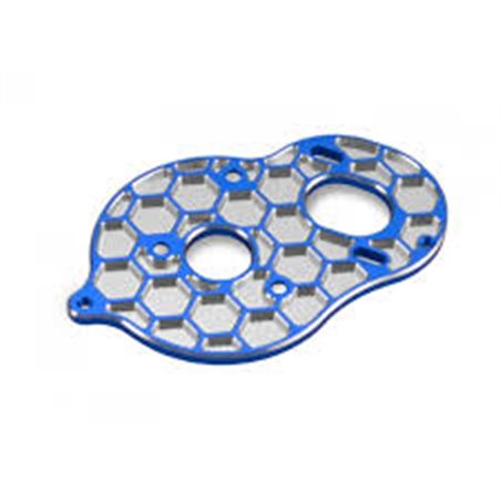 B6D 3-gear stand-up Honeycomb motor plate - blue