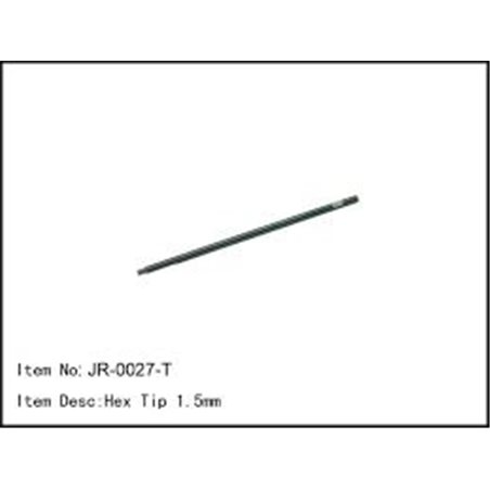 Hex tip 1,5mm