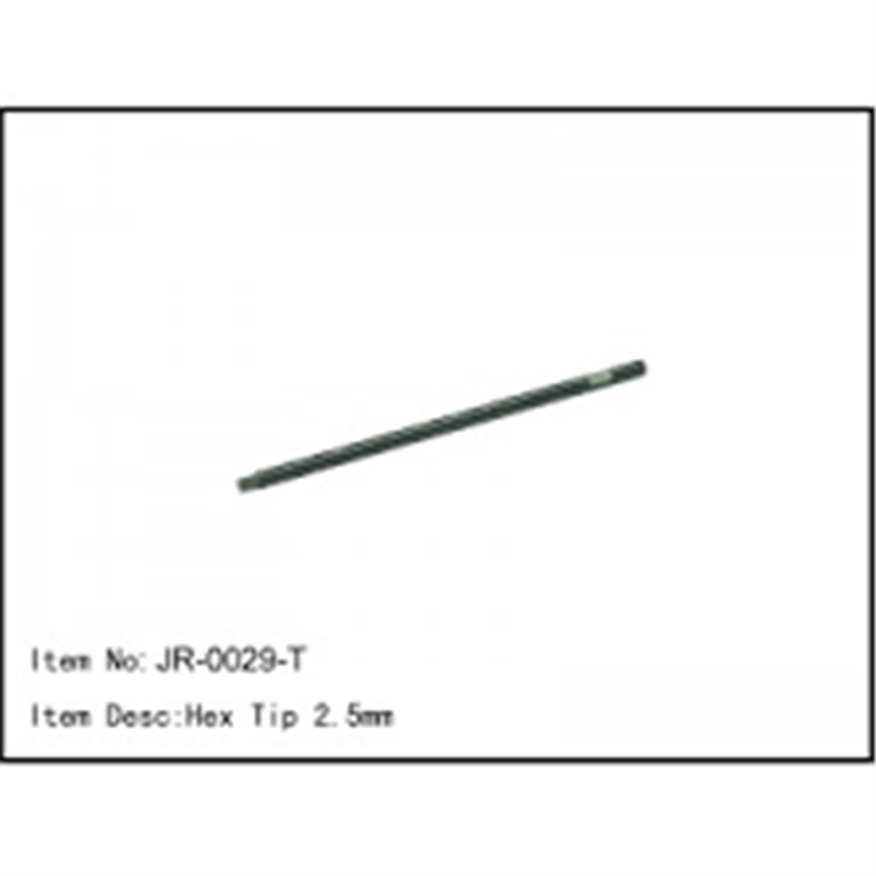 Hex tip 2,5mm