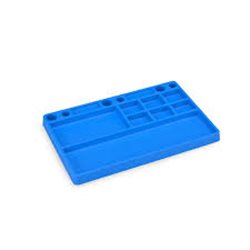 JConcepts parts tray, rubber material - blue