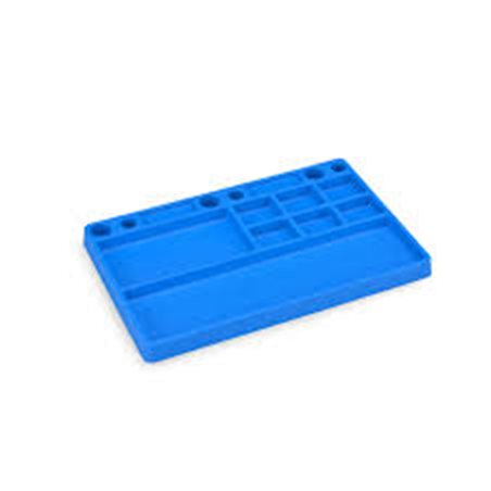 JConcepts parts tray, rubber material - blue