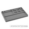 JConcepts parts tray, rubber material - gray