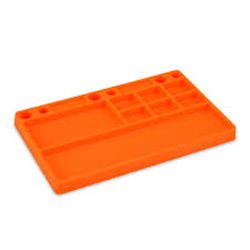 JConcepts parts tray, rubber material - orange