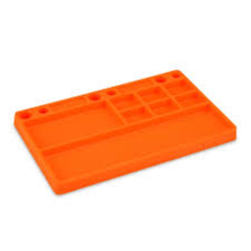 JConcepts parts tray, rubber material - orange