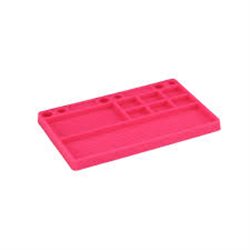 JConcepts parts tray, rubber material - pink 