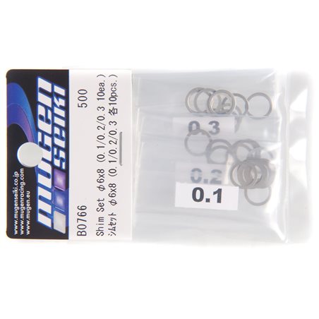 SHIM SETS  6x8 (0.1, 0.2, 0.3 10pcs each)