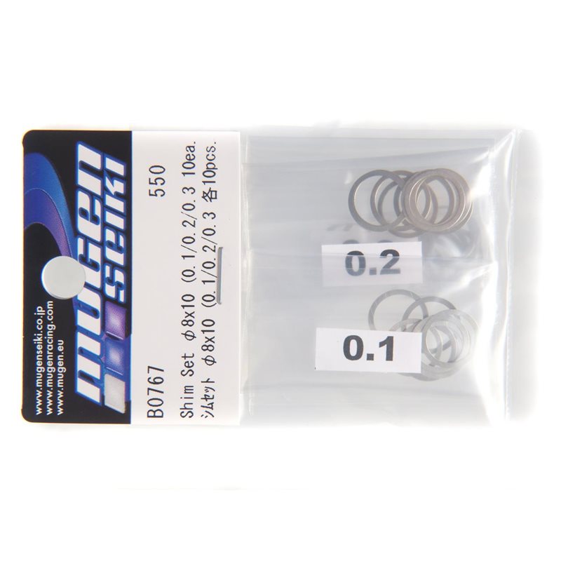 SHIM SETS  8x10 (0.1, 0.2, 0.3 10pcs each)
