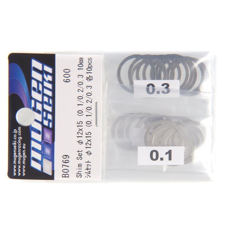 SHIM SETS  12x15 (0.1, 0.2, 0.3 10pcs each)