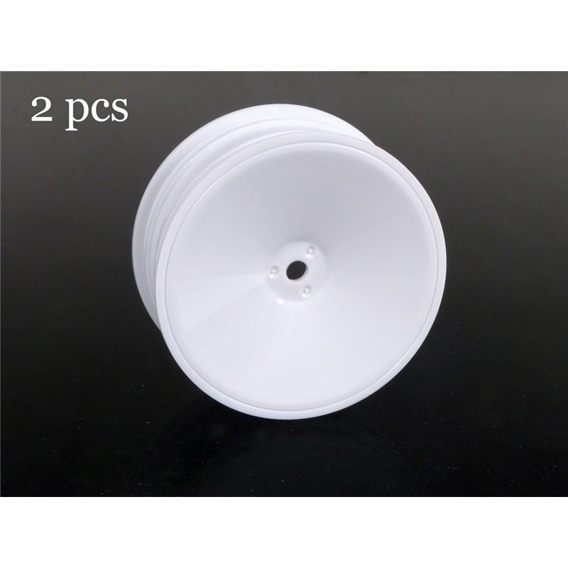 2WD Front Wheels 2.2in 12mm Hex (White) MSB1