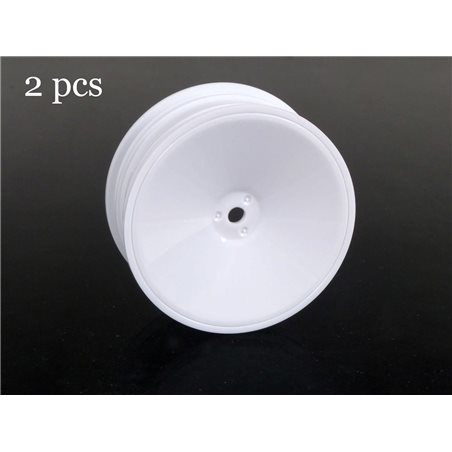 2WD Front Wheels 2.2in 12mm Hex (White) MSB1