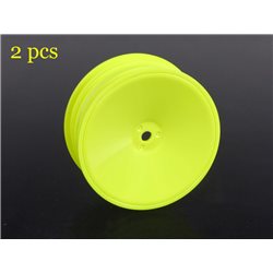 2WD Front Wheels 2.2in 12mm Hex (Yellow) MSB1