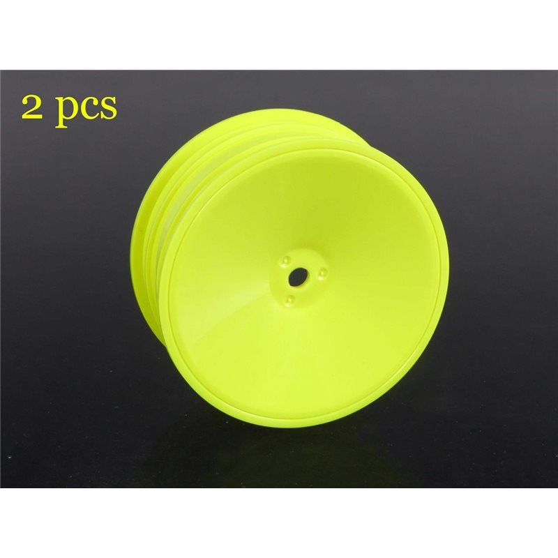 2WD Front Wheels 2.2in 12mm Hex (Yellow) MSB1
