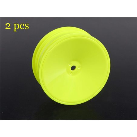 2WD Front Wheels 2.2in 12mm Hex (Yellow) MSB1