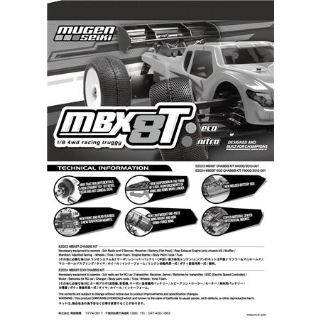 MBX-8 TRUGGY  INSTRUCTION MANUAL