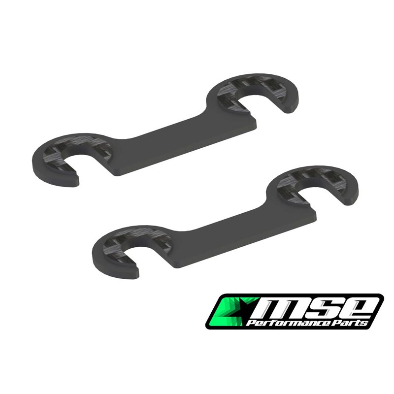 Rear Rollcenter Shims, Carbon 1.0mm - MTC2 (2)