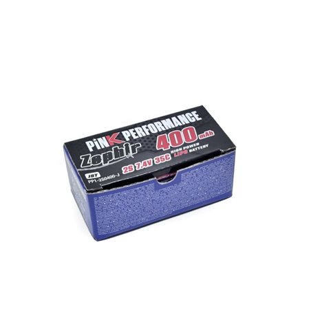 Pink Performance Zephir LiPo 2S 7.4V-400-35C (JST) 40x21x15mm 24g
