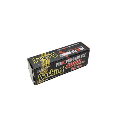 Pink Bashing LiPo 2S 7.4V-4000-50C (Deans) 139x47x25mm 240g Round