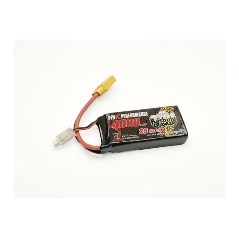 Pink Bashing Crawler LiPo 2S 7.6V-4000-55C (Multi) 96x42x21mm Shorty