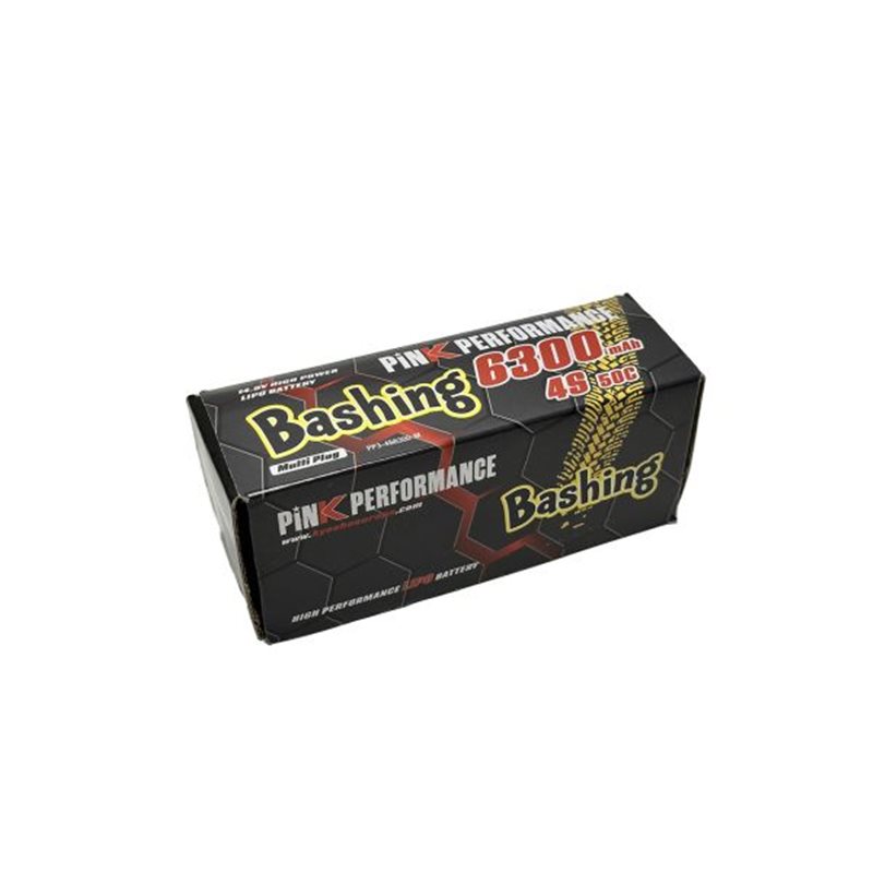 Pink Bashing LiPo 4S 14.8V-6300-50C (Multi) 139x47x49mm 600g