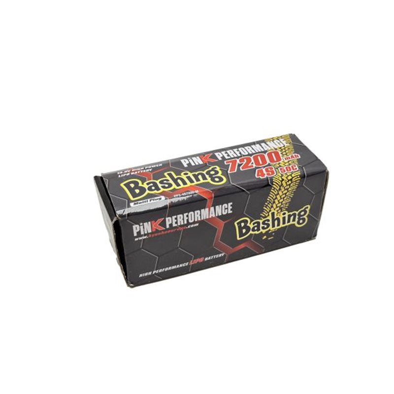 Pink Bashing LiPo 4S 14.8V-7200-50C (Multi) 139x47x49mm 655g