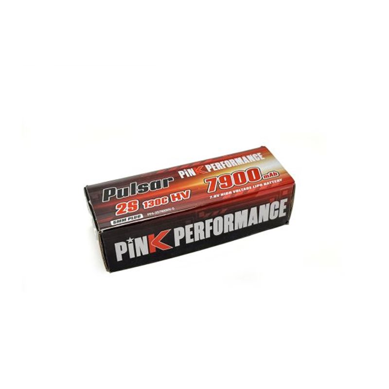 Pink Performance Pulsar LiPo 2S 7.6V-7900-130C (5mm) 139x47x26mm 318g