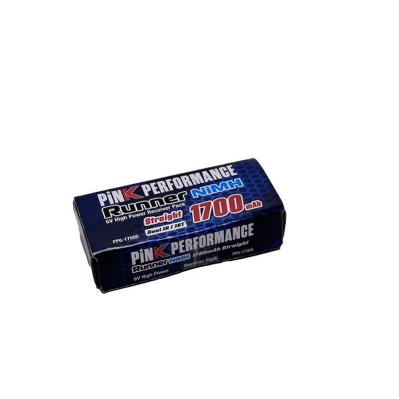 Pink Runner Rx NiMh 6.0V-1700 (Dual JR-JST) 84x32x12mm 120g - Std