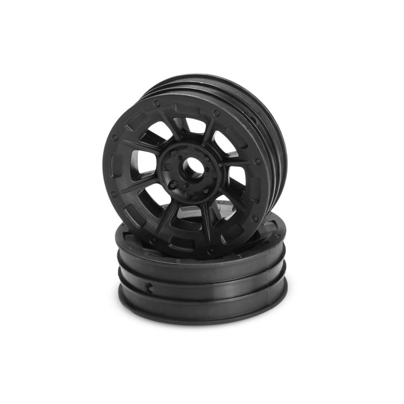 Hazard - 1.9" RC10 front wheel - black (3/16 x 5/16" flanged bearing fit)
