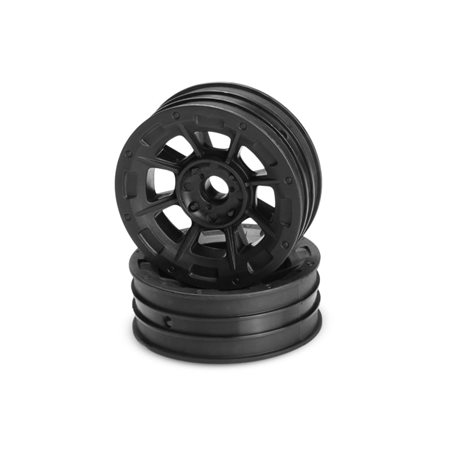 Hazard - 1.9" RC10 front wheel - black (3/16 x 5/16" flanged bearing fit)