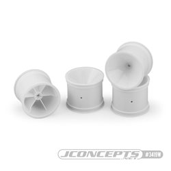 Mono, RC10T, T2, T3, GT, rear (3/16" axle) wheel - white, 4pc.