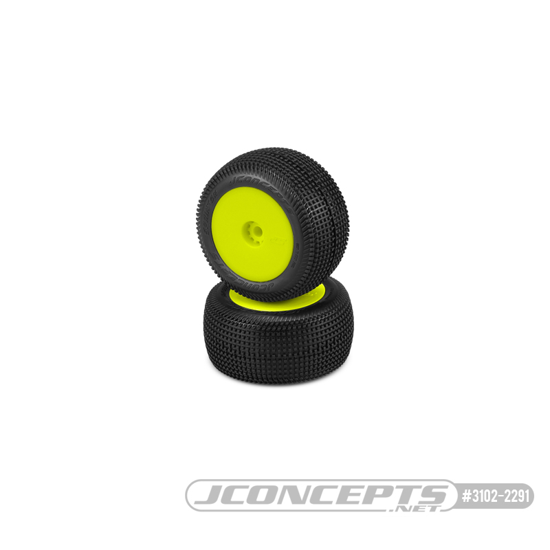 Sprinter - green compound - pre-mounted, yellow wheels (Fits - Losi Mini-T 2.0)