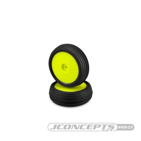 Hawk - green compound - pre-mounted, yellow wheels (Fits - Losi Mini-B front)